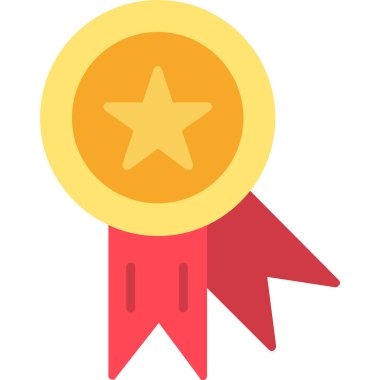 madalya düz renk simgesi