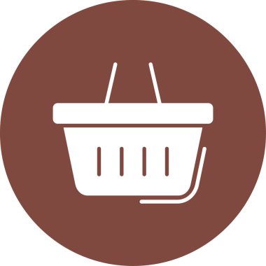 Alışveriş sepeti vektör simgesi modern basit tasarım