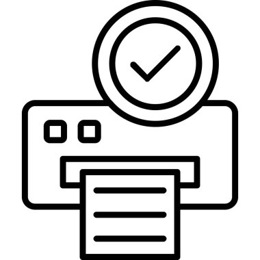 Kontrol listesi simge taslak vektörü. kontrol listesi