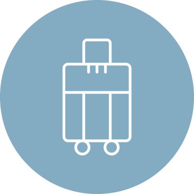 bagaj simgesi, vektör illüstrasyonu