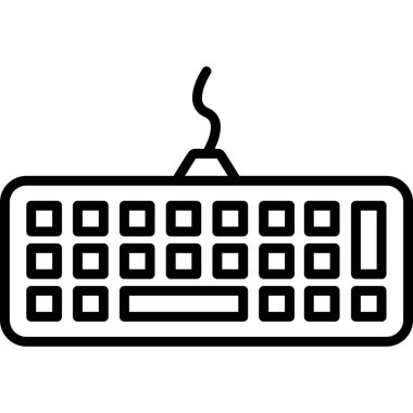 Moda biçimi izole edilmiş arkaplanda klavye simgesi