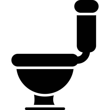 Tuvalet. Web simgesi basit illüstrasyon