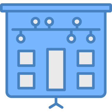 Bina. Web simgesi basit illüstrasyon