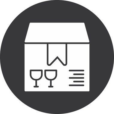 Şarap. Web simgesi basit tasarım