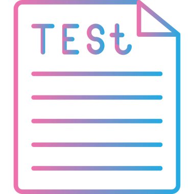 Deneme. Web simgesi basit illüstrasyon