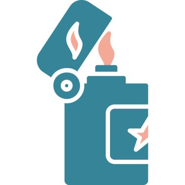 Yangın. Web simgesi basit illüstrasyon