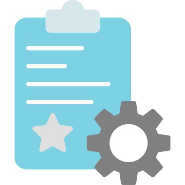 Kontrol listesi simgesi, vektör illüstrasyonu