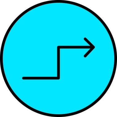 Ok. Web simgesi basit illüstrasyon