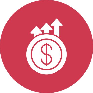 İş ve finans simgesinin vektör illüstrasyonu