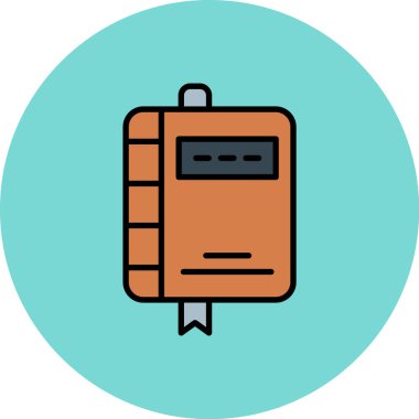 Vektör Defteri Simgesi illüstrasyonu