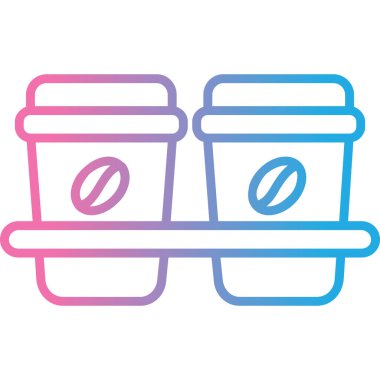 vektör kahve bardağı simgesi