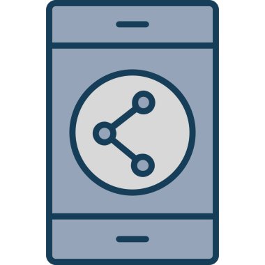 akıllı telefon simgesi vektör illüstrasyonu