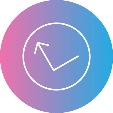 Saat simgesinin vektör illüstrasyonu