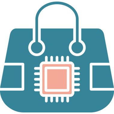 Cpu simge vektör illüstrasyonu