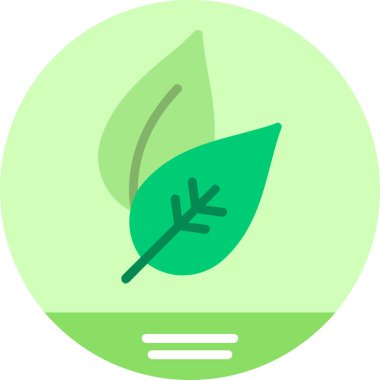 Yaprak ikonu vektör illüstrasyonu