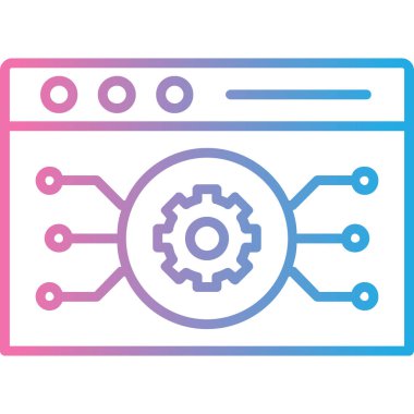 Çip simgesi vektör illüstrasyonu