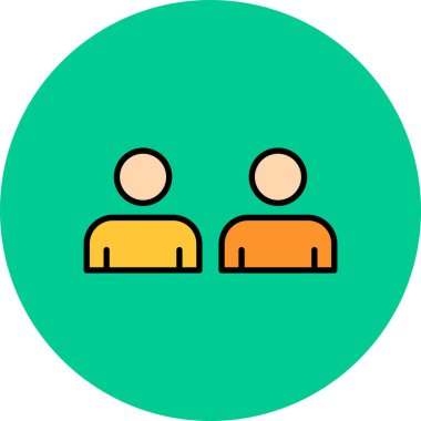 Topluluk simgesi, vektör illüstrasyonu