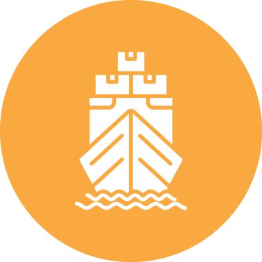 Cruise Bot ikonu vektör çizimi