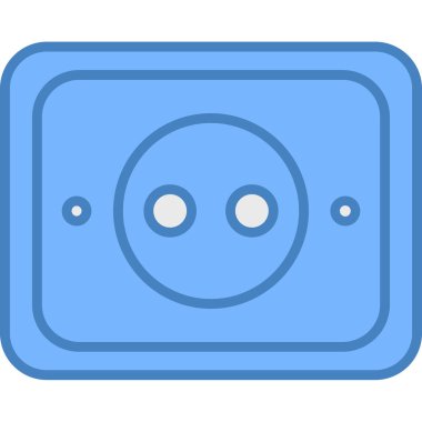 soket simge vektör çizim