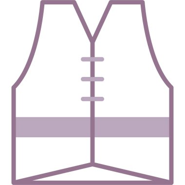 Ceket simgesi, vektör illüstrasyonu