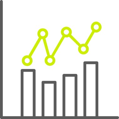 Bar çizelgesi. Web simgesi vektör illüstrasyonu
