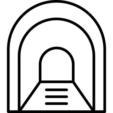 Kapı simgesinin vektör illüstrasyonu