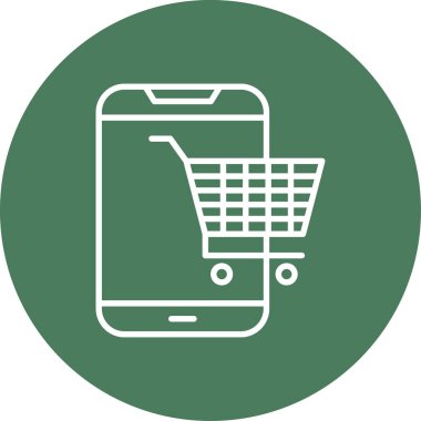 Vektör Mobil simge illüstrasyonu