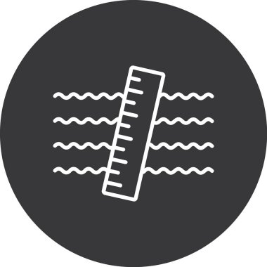 Su bırakma simgesinin vektör illüstrasyonu