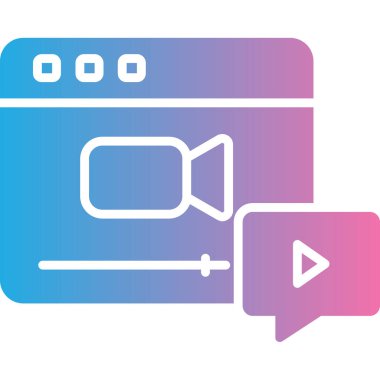 Sohbet simgesinin vektör illüstrasyonu