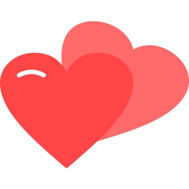 Kalp ikonu vektör illüstrasyonu