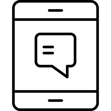 Akıllı telefon. Web simgesi basit illüstrasyon