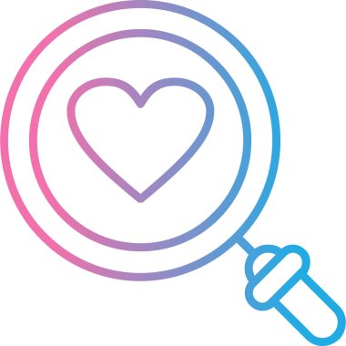 Kalp. Web simgesi basit illüstrasyon