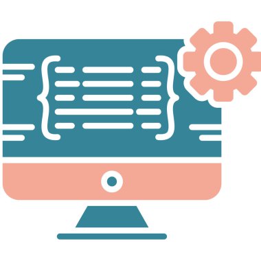 Web geliştirme simgesi, vektör illüstrasyonu. düz tasarım biçimi