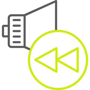 video kamera simgesi, vektör illüstrasyonu