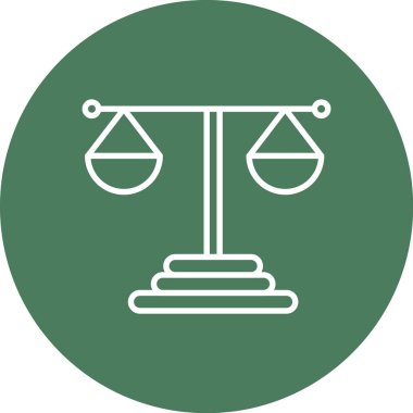 Kişisel ve ticari kullanım için vektör dengesi simgesi.