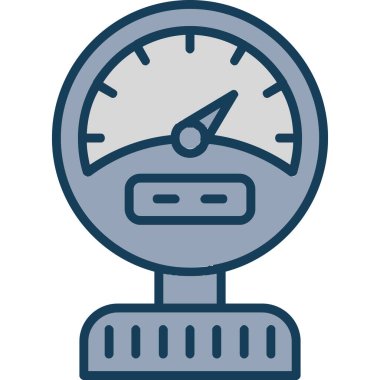 Hız göstergesi. Web simgesi basit illüstrasyon