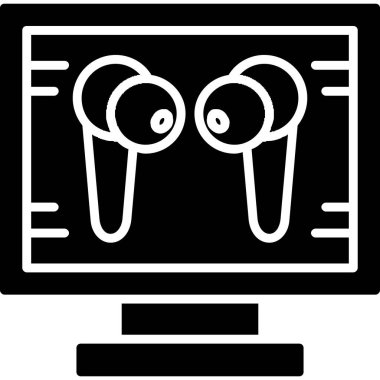 Bilgisayar. Web simgesi basit illüstrasyon