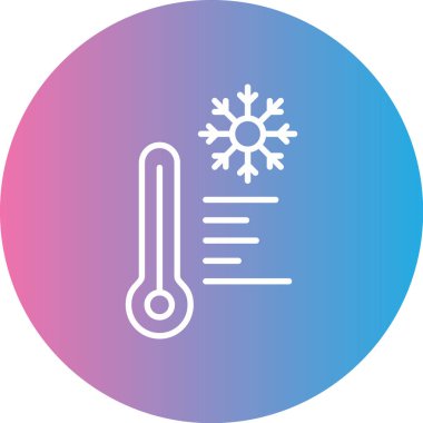 termometre simgesi vektör illüstrasyonu