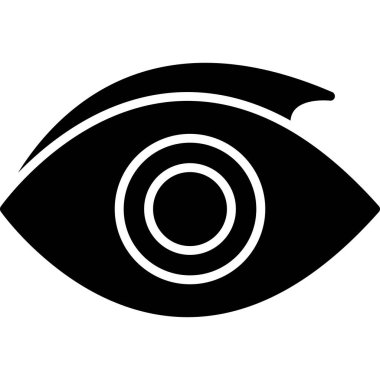 Göz simgesini, basit vektör çizim