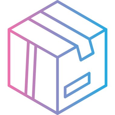 kutu simgesi, modern vektör illüstrasyon tasarımı