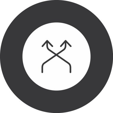 ok yönü ok simgesi ana hat biçiminde