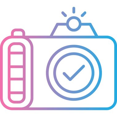 Kamera. Web simgesi basit illüstrasyon