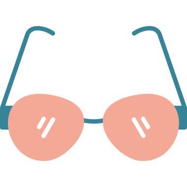 Gözlük. Web simgesi basit illüstrasyon