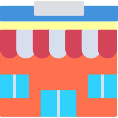 Mağaza kutsal kişilerin resmi, vektör çizim