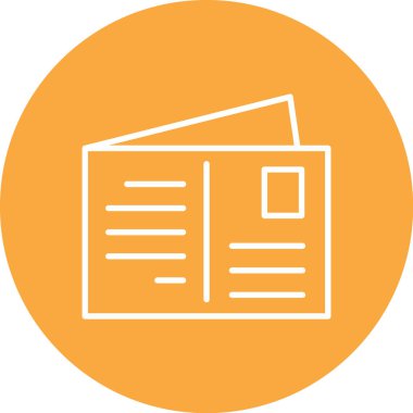 Belge. Web simgesi basit illüstrasyon