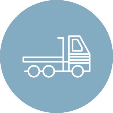 Bir kamyon simgesinin vektör çizimi