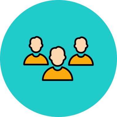 Grup simge vektör çizim