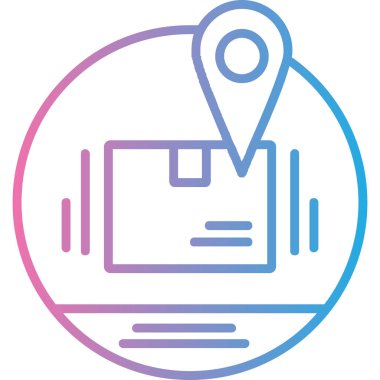 harita simgesinin vektör illüstrasyonu