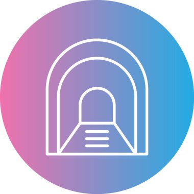 Bir bina simgesinin vektör illüstrasyonu