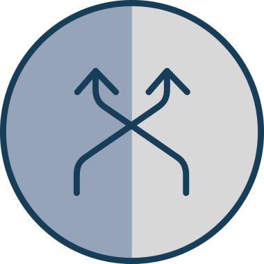 Oklar. Web simgesi basit illüstrasyon